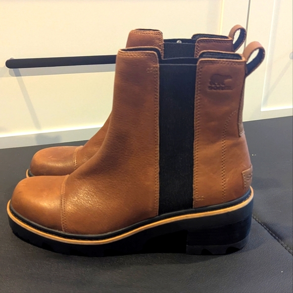 Sorel Joan Now Chelsea Boot Velvet Tan and Black Size 12 BRAND NEW - Picture 3 of 12